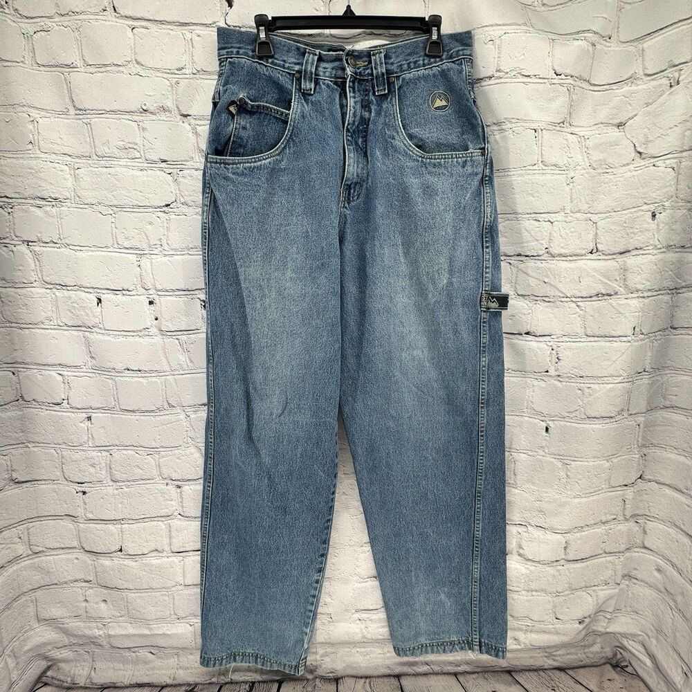 Vtg First Down Jeans Men's 34 (32" Actual) Blue Denim Loose Fit Skate 90s Baggy
